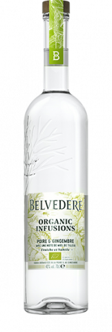 Bottle of Pear & Ginger Organic Infusion Belvedere Vodka