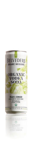 Bottle of Pear & Ginger Organic Infusion Belvedere Vodka