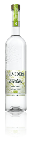 Bottle of Pear & Ginger Organic Infusion Belvedere Vodka