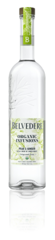 Bottle of Pear & Ginger Organic Infusion Belvedere Vodka