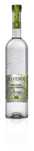 Bottle of Pear & Ginger Organic Infusion Belvedere Vodka