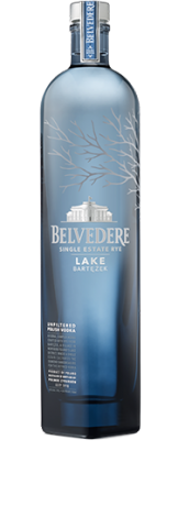 Bottle of Single Estate Rye: Lake Bartezek Belvedere Vodka