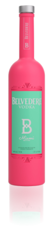 Bottle of Miami Limited Edition Belvedere Vodka